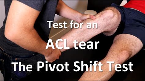 acl tear test video|how to diagnose acl injury.